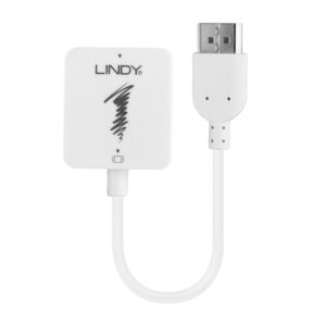 Adaptor Lindy LY-38146, HDMI 1.4 to DisplayPort 1.1 Converter, alb