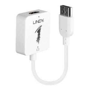 Adaptor Lindy LY-38146, HDMI 1.4 to DisplayPort 1.1 Converter, alb