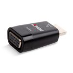 Adaptor Lindy LY-38194, HDMI Type A to VGA Dongle, negru