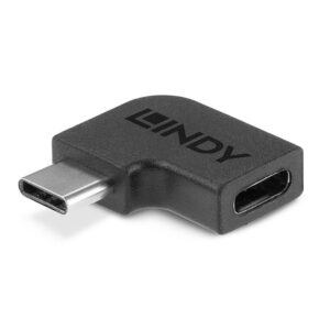 Adaptor Lindy USB-C 3.2 la USB C 90°, material PVC - LY-41894