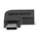 Adaptor Lindy USB-C 3.2 la USB C 90°, material PVC - LY-41894