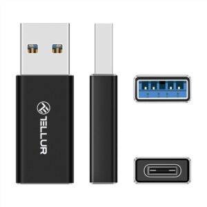 Adaptor USB-A la USB-C Tellur, 3A, viteze de transfer - TLL155681