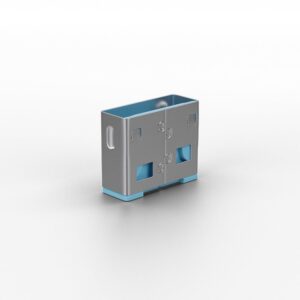 Adaptor USB Locks Lindy, 10 USB, blue - LY-40462