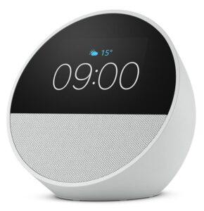 Amazon Echo Spot (2024 release) - Glacier White - B0BFCBKXWL