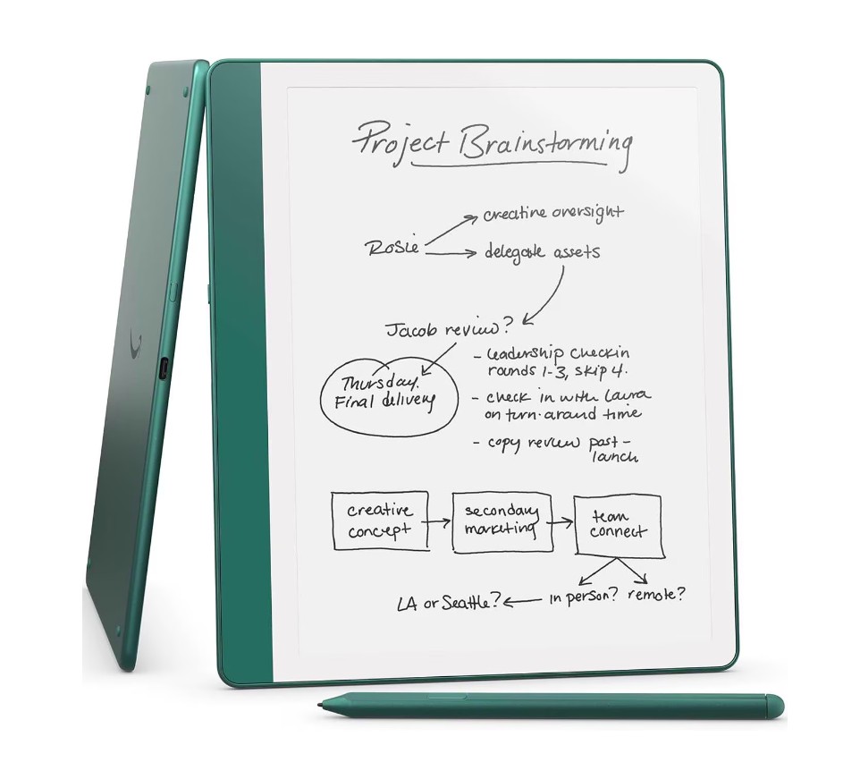 Amazon Kindle Scribe 10.2" 64GB Tablet Green with Premium Pen - BOCZ9TBL1H-01 Amazon Kindle Scribe 10.2" 64GB Tablet Green with Premium Pen - BOCZ9TBL1H - imagine 1