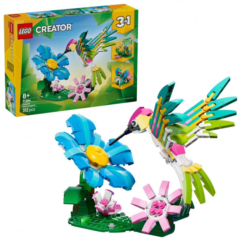 ANIMALE SALBATICE: COLIBRI COLORAT LEGO31384-01 ANIMALE SALBATICE: COLIBRI COLORAT LEGO31384 - imagine 1