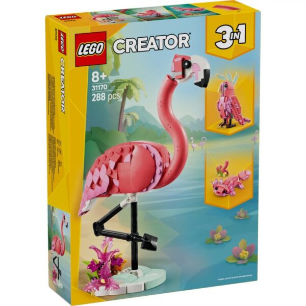 ANIMALE SALBATICE: FLAMINGO ROZ, LEGO 31170 - LEGO31170