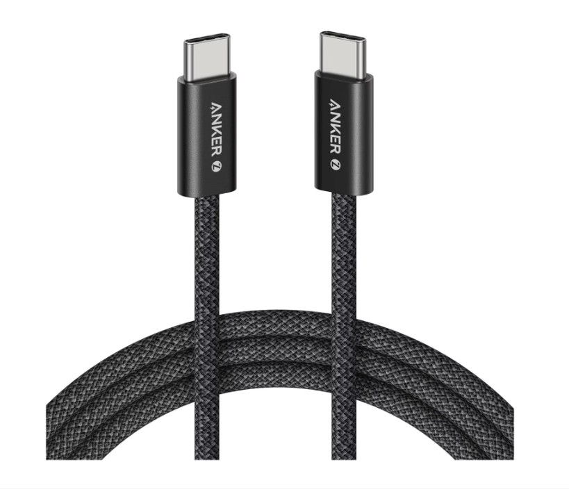 Anker USB-C to USB-C Cable (1m, 240W) Black "A8060H11"-01 Anker USB-C to USB-C Cable (1m, 240W) Black "A8060H11" - imagine 1