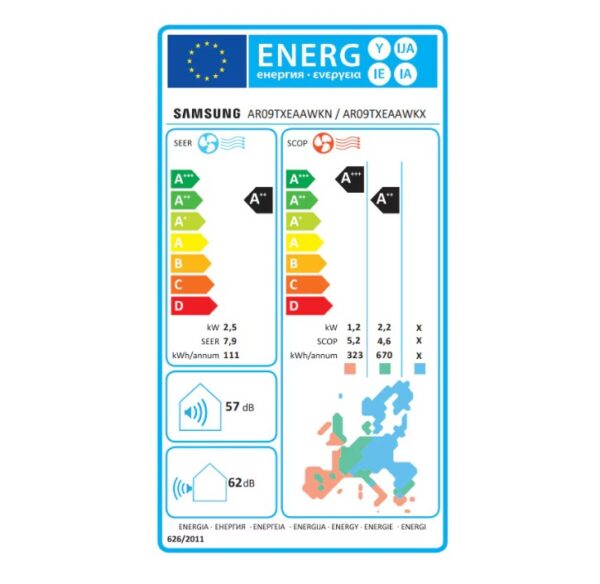 Aparat de aer conditionat Samsung Wind-Free Avant 9000 BTU Wi-Fi - AR09TXEAAWKNEU/XEU