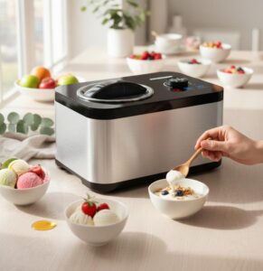 Aparat de făcut înghețată HEINNER SweetFreeze HICM-DW154SSBK - imagine 6