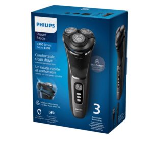 Aparat de ras PHILIPS Shaver Seria 3000 S3343/13, Barbierit umed