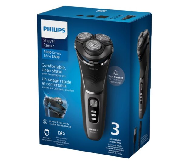 Aparat de ras PHILIPS Shaver Seria 3000 S3343/13, Barbierit umed