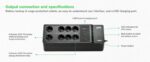 APC Back-UPS, 500VA/300W Floor/Wall Mount, 230V, 8x CEE 7/3 - BE500G2-GR