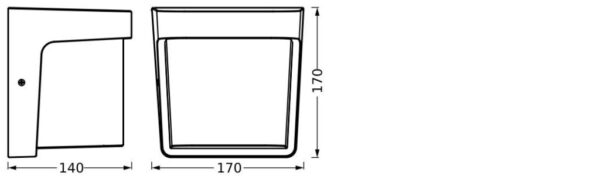 Aplica LED de exterior Ledvance ENDURA Style Ihsan Wall - 000004099854217586