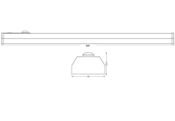 Aplica LED liniara Ledvance cu senzor de miscare si lumina - 000004058075610484