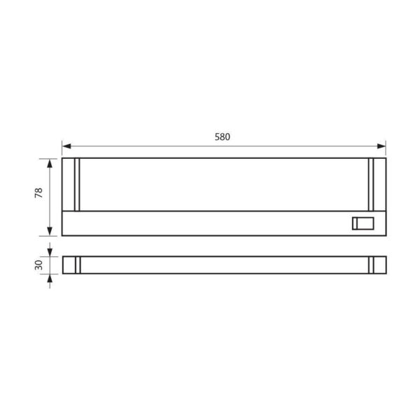 Aplica LED liniara Vivalux JAZZ, 10W, 700 lm, lumina neutra (4000K) - VIV004104