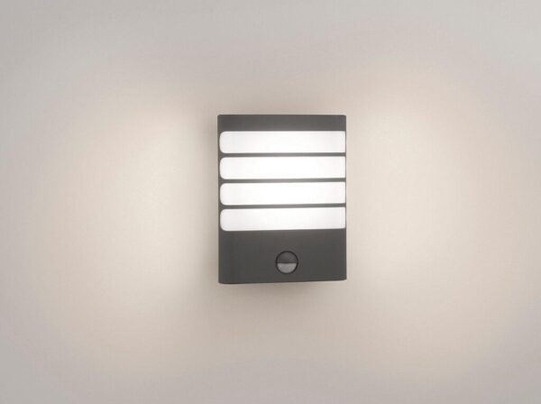 Aplica LED pentru exterior cu senzor de miscare Philips Raccoon - 000008718291479482