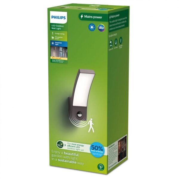 Aplica LED pentru exterior cu senzor de miscare Philips SPLAY - 000008720169263819