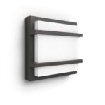 Aplica LED pentru exterior Philips Petronia, 12W (83W), 1200 lm - 000008718696165966 - imagine 2