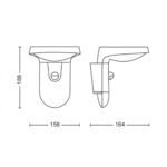 Aplica LED solara pentru exterior cu senzor de lumina - 000008719514476950 - imagine 4