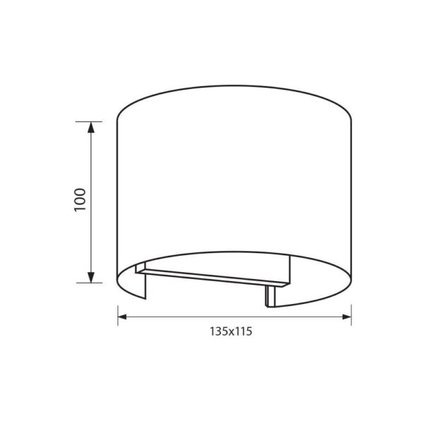 Aplica LED Vivalux ROUND STARK, 6W, 180 lm, lumina neutra (4000K) - VIV004624