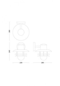 Aplica pentru exterior Philips INYMA, 1xE27, max 25W, IP44 - 000008720169266476