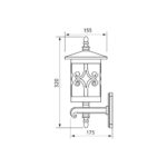 Aplica tip felinar Vivalux JARDIN UP, E27, max. 1x60W, IP44 - VIV004233