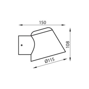 Aplica Vivalux OSAKA, GU10, max. 35W, IP44, 115x108x150mm - VIV004346