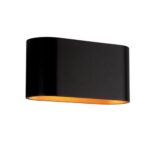 Aplica Vivalux OVAL ADEL, G9, IP20, 160x70x80mm, Negru-Auriu - VIV004631