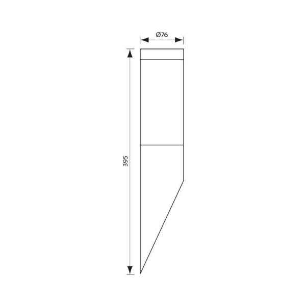 Aplica Vivalux TOKYO, E27, max. 1x60W, IP44, Ø76x395mm, Nichel - VIV004252