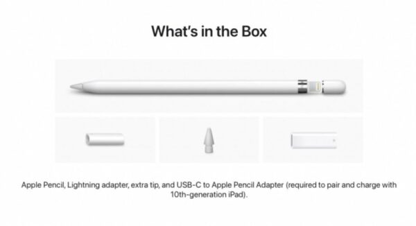 Apple Pencil 1stGeneration (2022) for iPad - MQLY3ZM/A