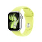 Apple Watch 42mm Neon Yellow Sport Band - S/M - MFGC4ZM/A - imagine 3