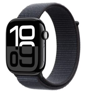 Apple Watch S10 GPS 46mm Jet Black Alu Case with Ink Sport Loop - MWWR3QC/A
