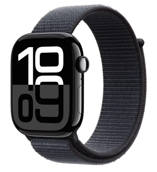 Apple Watch S10 GPS 46mm Jet Black Alu Case with Ink Sport Loop - MWWR3QC/A