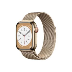 Apple Watch S8 Cellular 41mm Gold Stainless Steel Case - MNJF3
