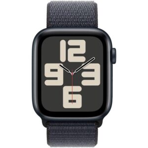Apple Watch SE GPS 44mm Midnight Aluminium Case with Ink Sport Loop - MXEP3QC/A