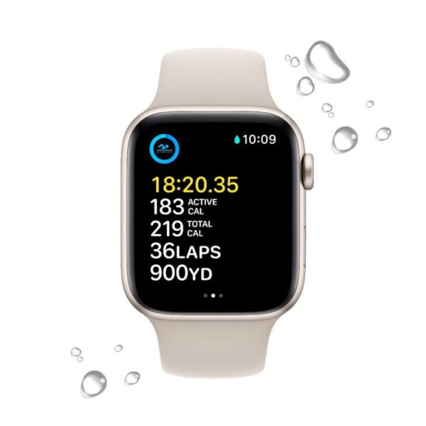 Apple Watch SE GPS + Cellular 40mm Starlight Aluminium - MXGK3QC/A
