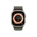 Apple Watch Ultra Cellular, 49mm Titanium Case with Green - MQFP3