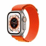 Apple Watch Ultra Cellular, 49mm Titanium Case with Orange - MNHH3