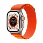 Apple Watch Ultra Cellular, 49mm Titanium Case with Orange - MQFL3