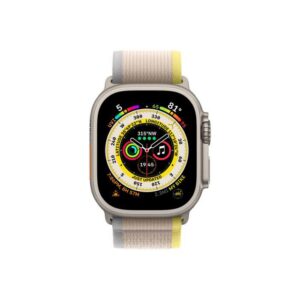 Apple Watch Ultra Cellular, 49mm Titanium Case with Yellow/Beige - MNHK3