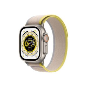 Apple Watch Ultra Cellular, 49mm Titanium Case with Yellow/Beige - MQFU3