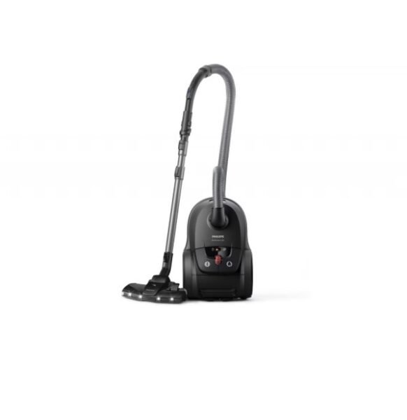 Aspirator Philips XD8122/10, filtrare HEPA, negru, 900W, 4l
