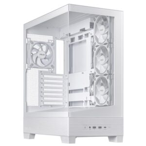 ASUS A31 Plus TG ARGB WHITE. Form factor: Midi Tower, Type: PC - 90DC00R3-B19000