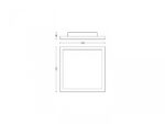 Aurelle Hue Panel SQ 46.5W ceiling lamp - 000008719514382640