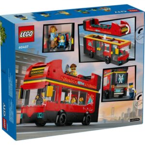 AUTOBUZ TURISTIC ROSU CU ETAJ LEGO 60407 - LEGO60407