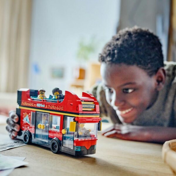 AUTOBUZ TURISTIC ROSU CU ETAJ LEGO 60407 - LEGO60407