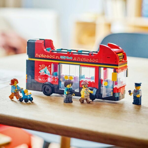 AUTOBUZ TURISTIC ROSU CU ETAJ LEGO 60407 - LEGO60407