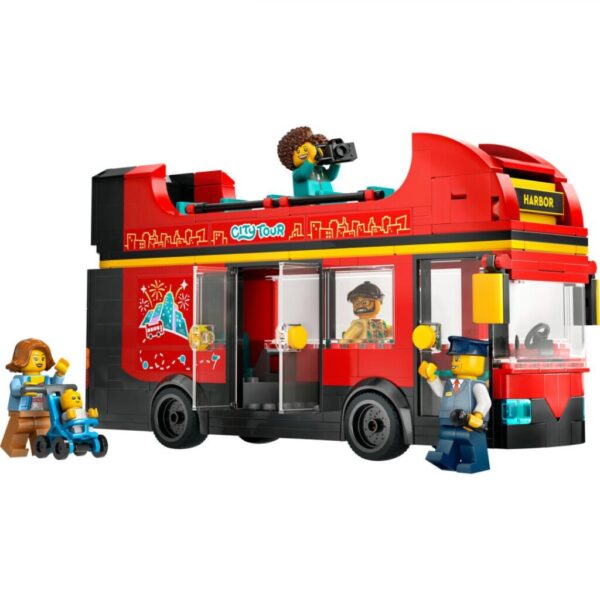 AUTOBUZ TURISTIC ROSU CU ETAJ LEGO 60407 - LEGO60407