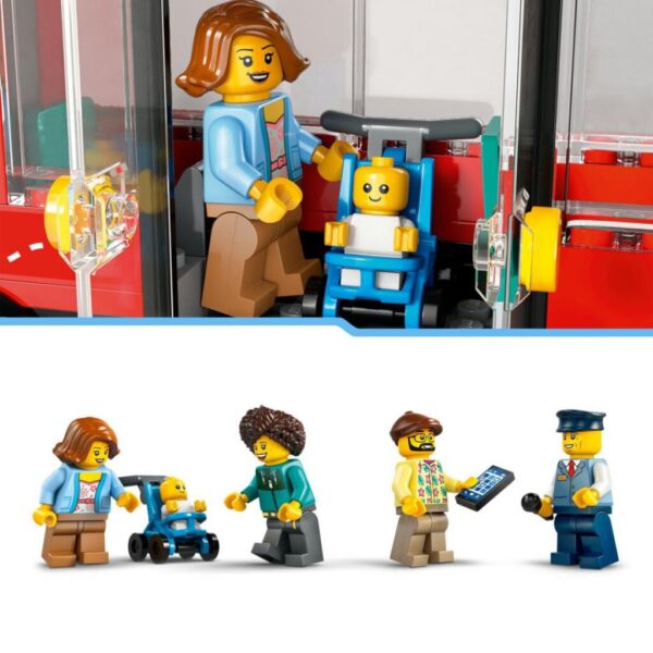 AUTOBUZ TURISTIC ROSU CU ETAJ LEGO 60407 - LEGO60407